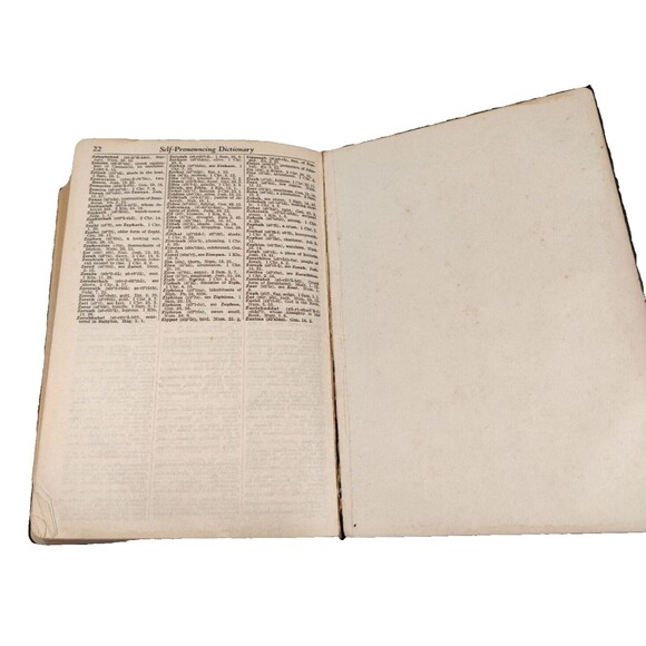 Vintage Holy Bible Red Letter Edition King James Concordance No Date - Picture 8 of 11